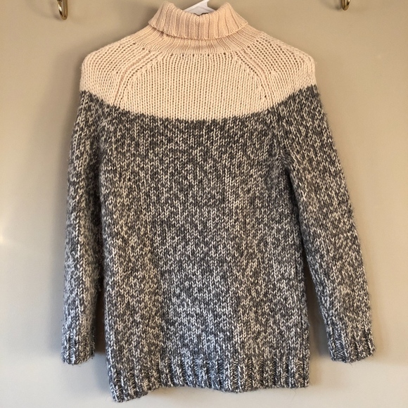 J. Crew Colorblock Wool Turtleneck Sweater - Picture 4 of 5